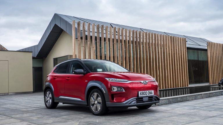 Range of deals hyundai kona electric